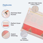 Cotton Saree Bags/Covers For Storage Set Of - 6 Big Size Single (16 X 14 Inches) With Zip Closure - Image 4